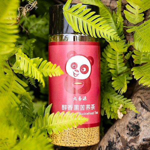 HTFOODIE golden buckwheat tea meet boiling water: a cozy buckwheat tea ritual